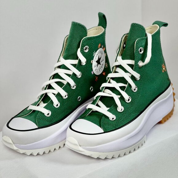 Converse Shoes - NEW | Converse Run Star Hike Platform Size 6.5 Women Green Canvas High Top